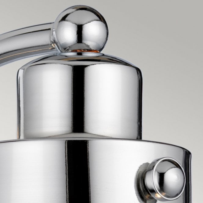 Scholar Single Bathroom Wall Light IP44 Polished Chrome