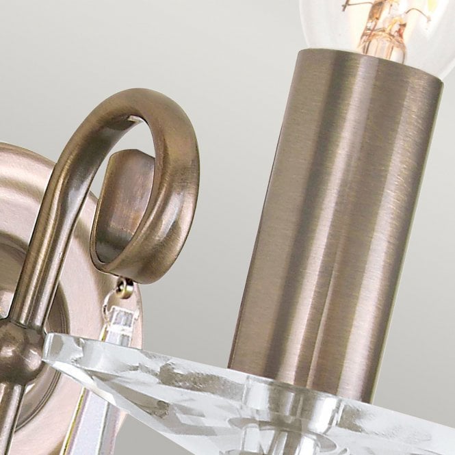 Aegean candle Wall Light in  Aged Brass finish