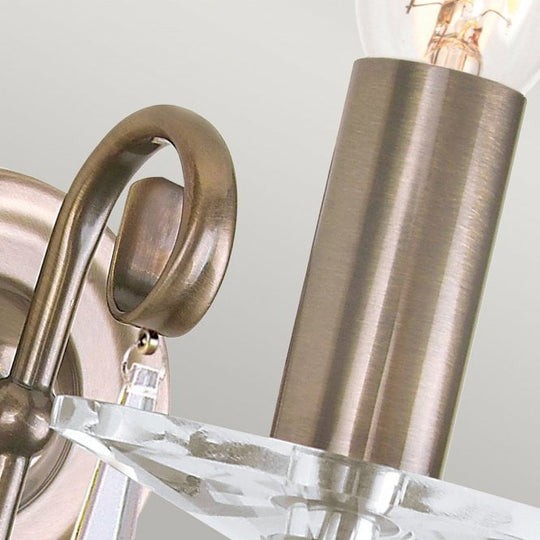 Aegean candle Wall Light in  Aged Brass finish