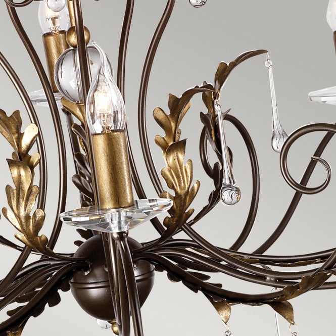 Amarilli 15 Light Chandelier with a Bronze finish