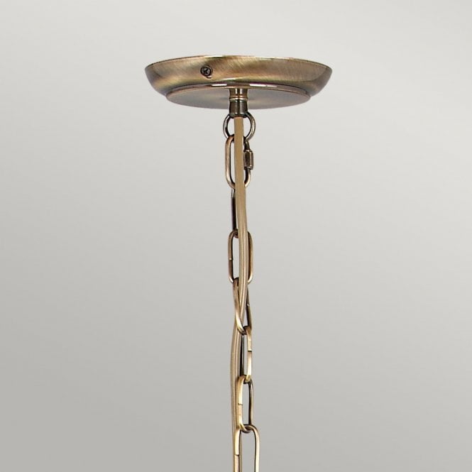 Artisan 3 light Chandelier in a  Aged Brass finish