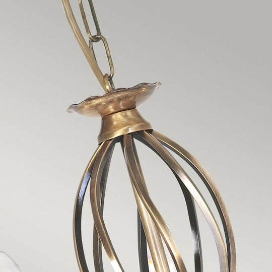 Artisan 5 light Chandelier in a Aged Brass finish