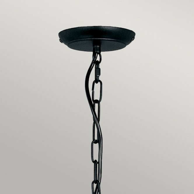 Artisan 5 light Chandelier in a  Black finish