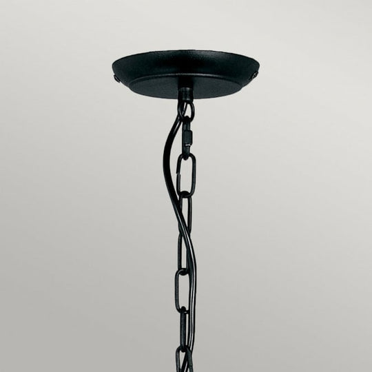 Artisan 5 light Chandelier in a  Black finish