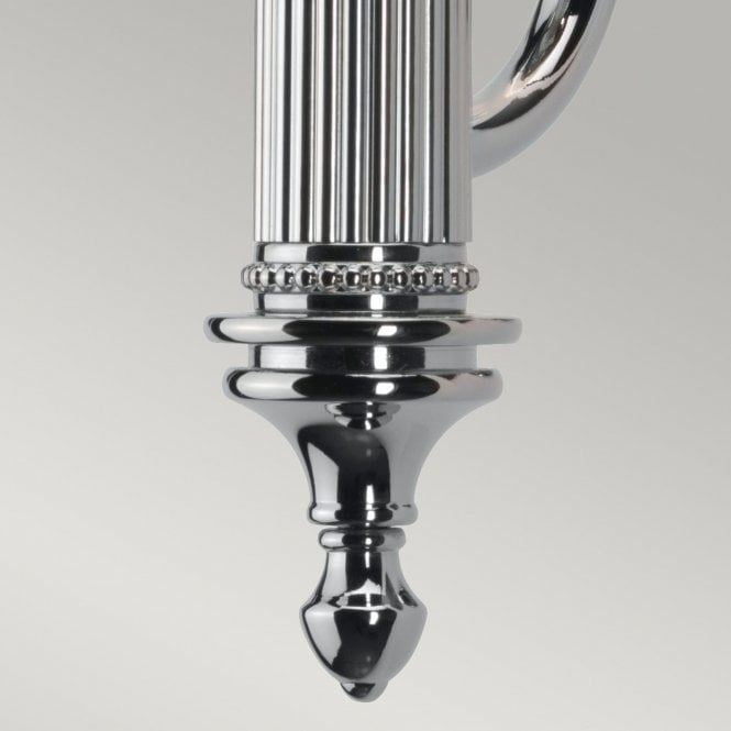 Bathroom Carroll2 wall light with a Polished Chrome finish