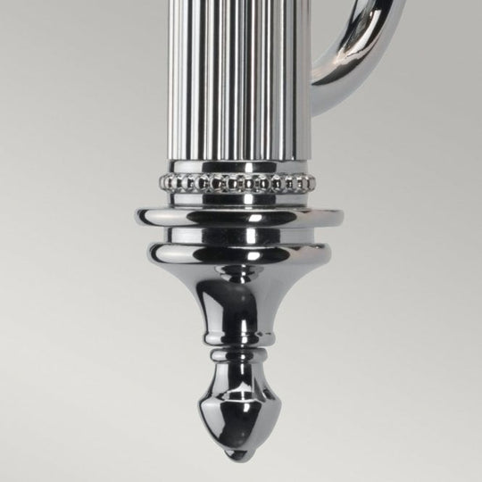 Bathroom Carroll2 wall light with a Polished Chrome finish