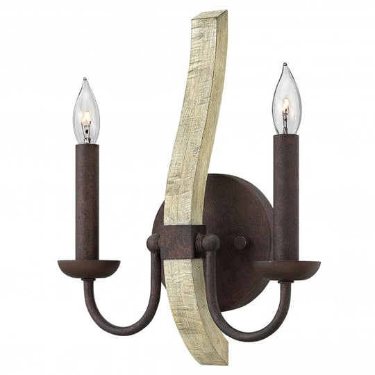 Middlefield 2Lt Wall Light Bronze Finishes
