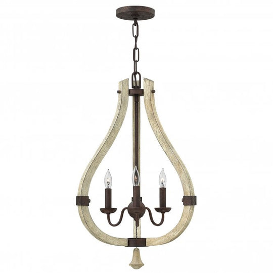 Middlefield 3Lt Chandelier Bronze Finishes