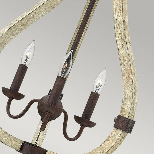Middlefield 3Lt Chandelier Bronze Finishes