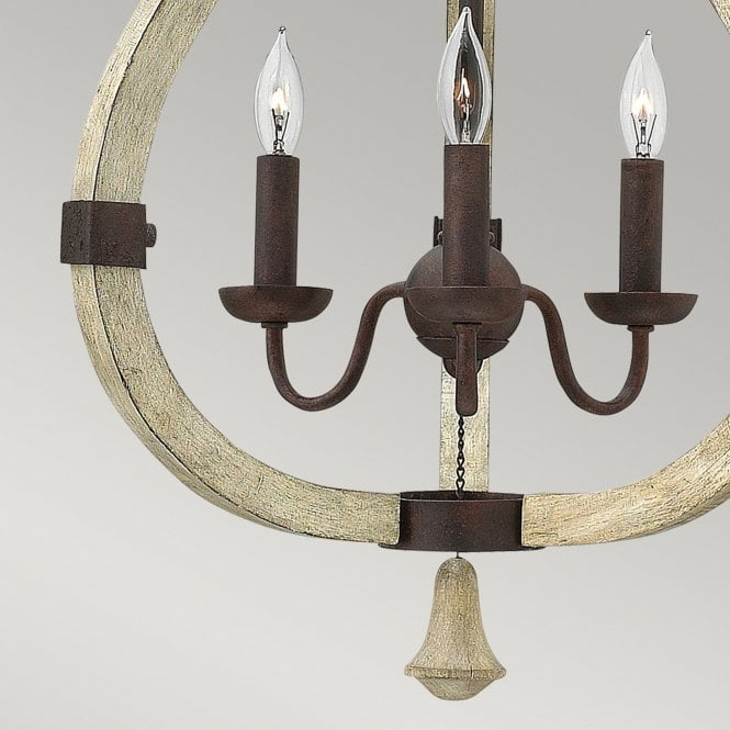 Middlefield 3Lt Chandelier Bronze Finishes