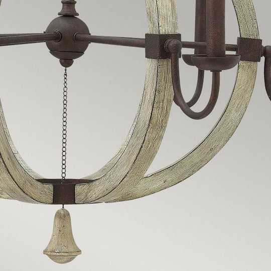 Middlefield 6Lt Chandelier Bronze Finishes