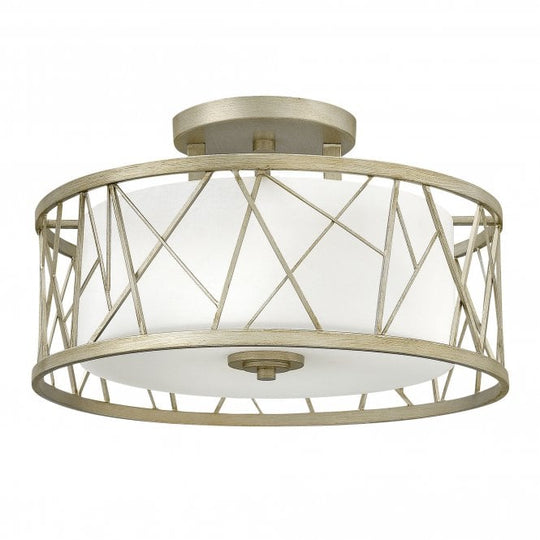 Nest Semi Flush Silver Leaf