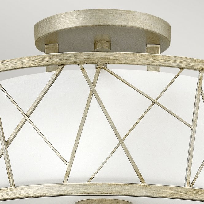 Nest Semi Flush Silver Leaf