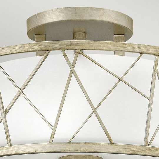 Nest Semi Flush Silver Leaf