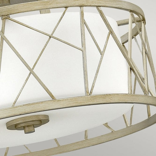 Nest Semi Flush Silver Leaf