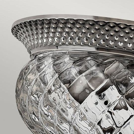 Plantation 2Lt Small Flush Polished Antique Nickel