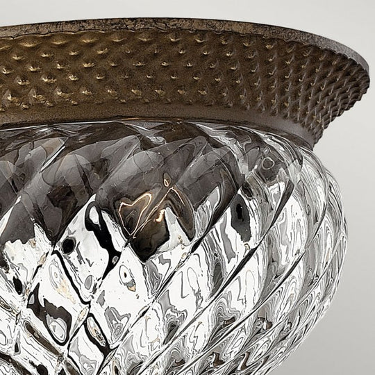 Plantation 2Lt Small Flush Pearl Bronze