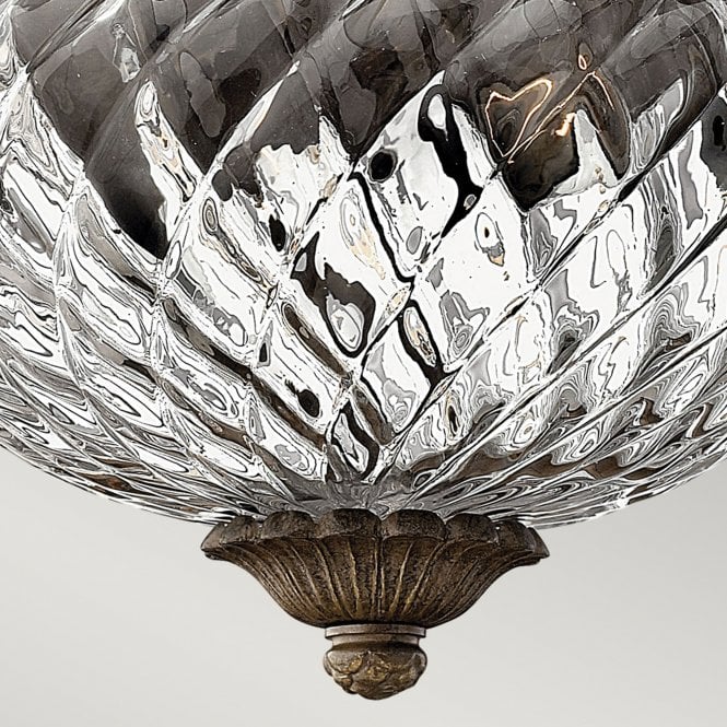 Plantation 2Lt Small Flush Pearl Bronze