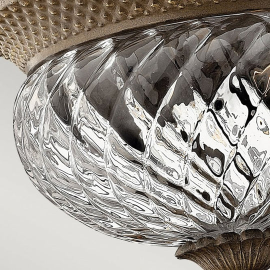 Plantation 2Lt Small Flush Pearl Bronze