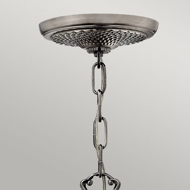 Plantation 3Lt Chandelier Polished Antique Nickel