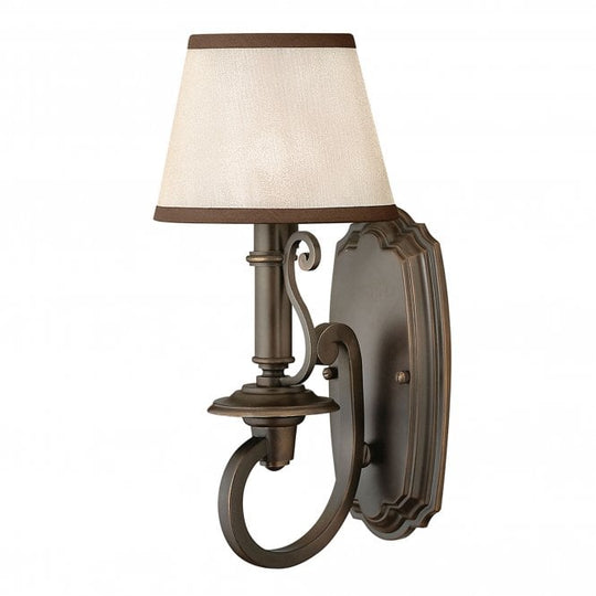 Plymouth 1Lt Wall Light Olde Bronze