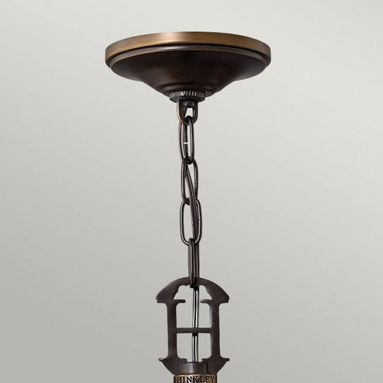 Plymouth 3Lt Chandelier Olde Bronze