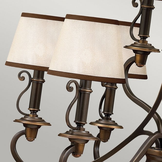 Plymouth 9Lt Chandelier Olde Bronze