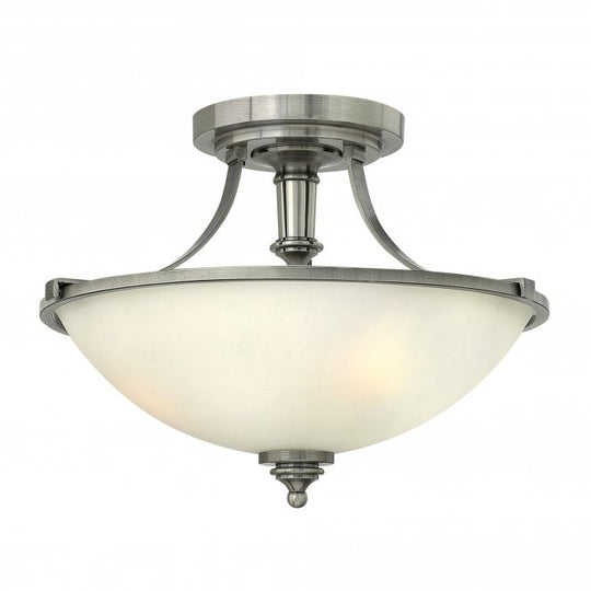 Truman 3Lt Semi-Flush Antique Nickel