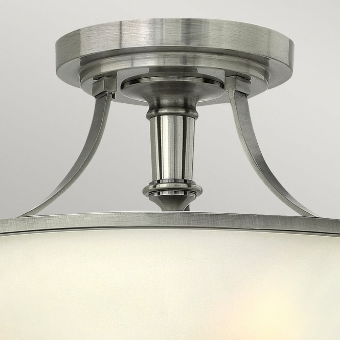 Truman 3Lt Semi-Flush Antique Nickel