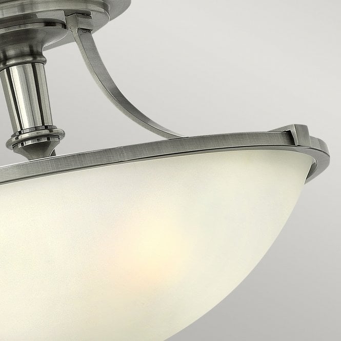 Truman 3Lt Semi-Flush Antique Nickel