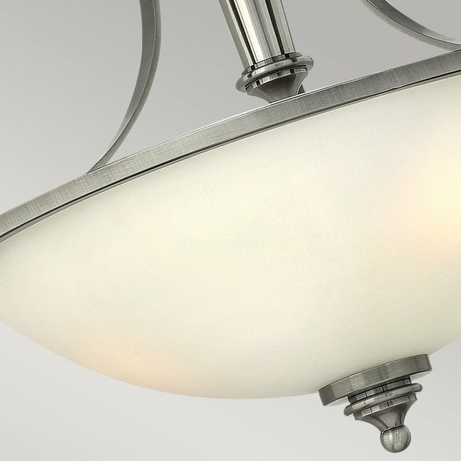 Truman 3Lt Semi-Flush Antique Nickel