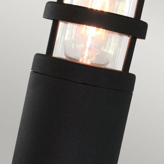 Hornbaek Pedestal Lantern in a black finish