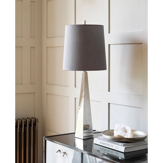 Ascent Table Lamp with a Polished Nickel finish