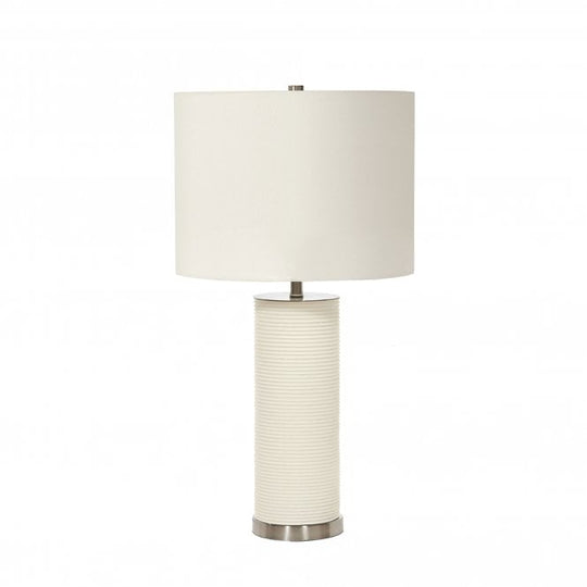 Ripple White Table Lamp White