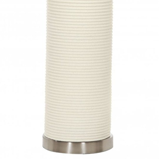 Ripple White Table Lamp White
