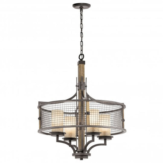 Ahrendale 4Lt Chandelier Anvil Iron