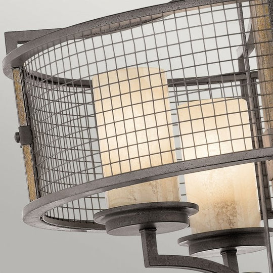 Ahrendale 4Lt Chandelier Anvil Iron