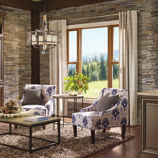 Ahrendale 4Lt Chandelier Anvil Iron