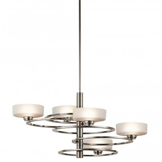 Aleeka 5Lt Chandelier Classic Pewter