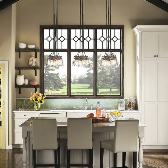 Brinley 6Lt Pendant Olde Bronze
