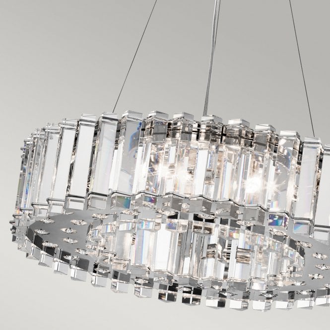 Crystal Skye 8Lt Chandelier Chrome
