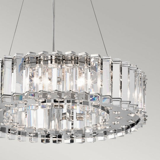 Crystal Skye 8Lt Chandelier Chrome