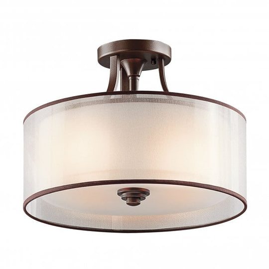 Lacey Small Semi-Flush Mount Mission Bronze