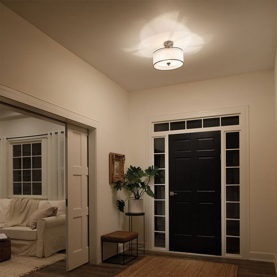 Lacey Small Semi-Flush Mount Mission Bronze