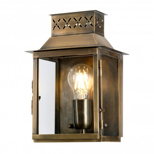 Lambeth Palace Wall Lantern in a Brass finish