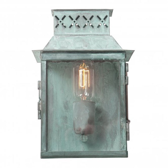 Lambeth Palace Wall Lantern in a Verdigris finish