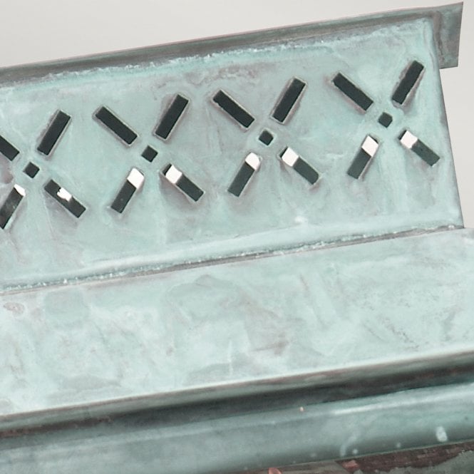 Lambeth Palace Wall Lantern in a Verdigris finish