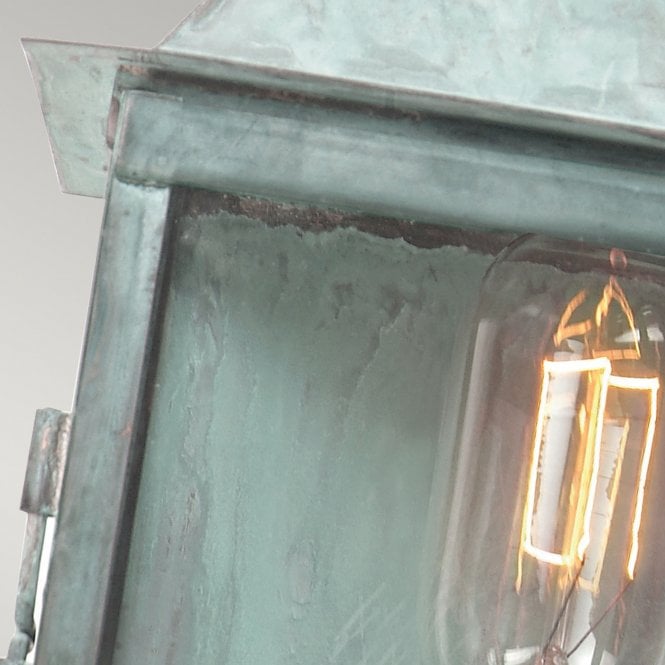 Lambeth Palace Wall Lantern in a Verdigris finish