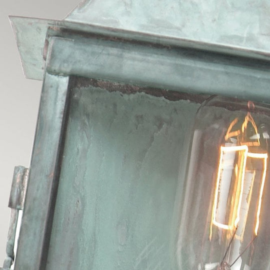 Lambeth Palace Wall Lantern in a Verdigris finish