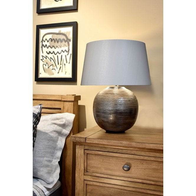 Caesar Silver Table Lamp